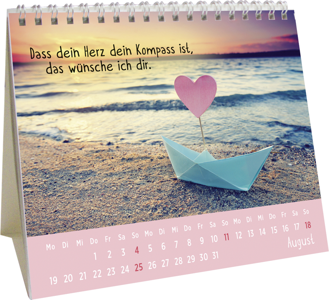 Bild: 4036442010822 | Mini-Kalender 2024: Der kleine Herzenswunschkalender | Groh Verlag