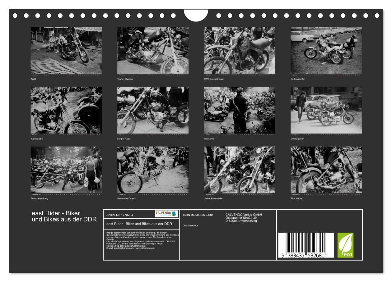 Bild: 9783435532681 | east Rider - Biker und Bikes aus der DDR (Wandkalender 2025 DIN A4...