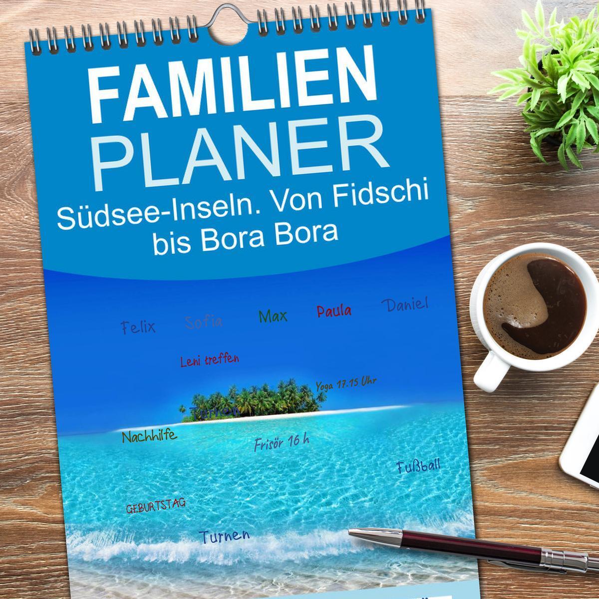 Bild: 9783457111512 | Familienplaner 2025 - Südsee-Inseln. Von Fidschi bis Bora Bora mit...