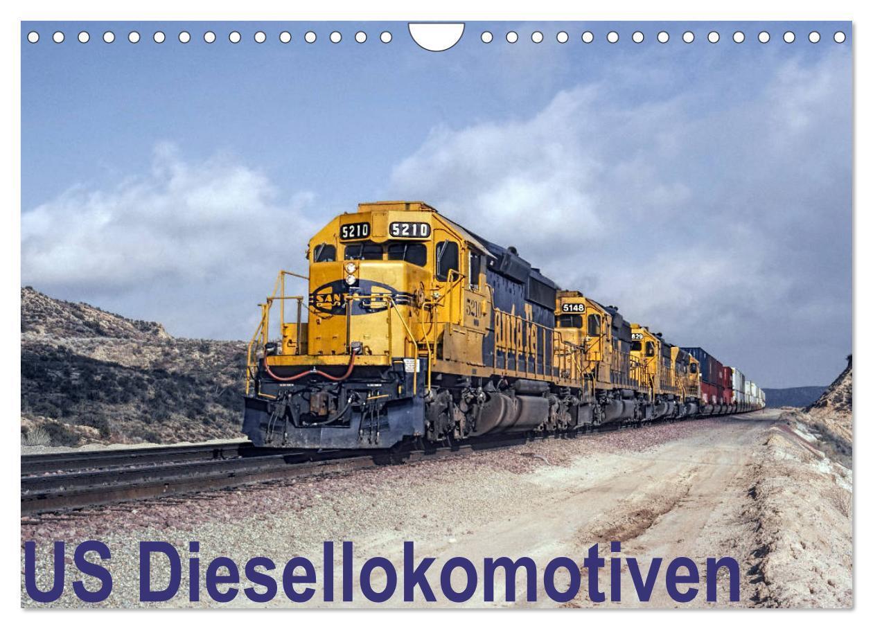 Cover: 9783435433421 | US Diesellokomotiven (Wandkalender 2025 DIN A4 quer), CALVENDO...