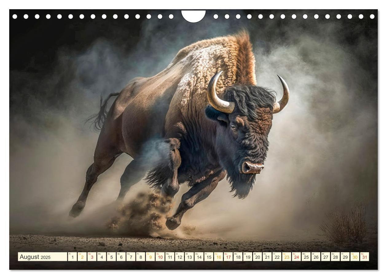 Bild: 9783383912092 | Amerikanischer Bison (Wandkalender 2025 DIN A4 quer), CALVENDO...