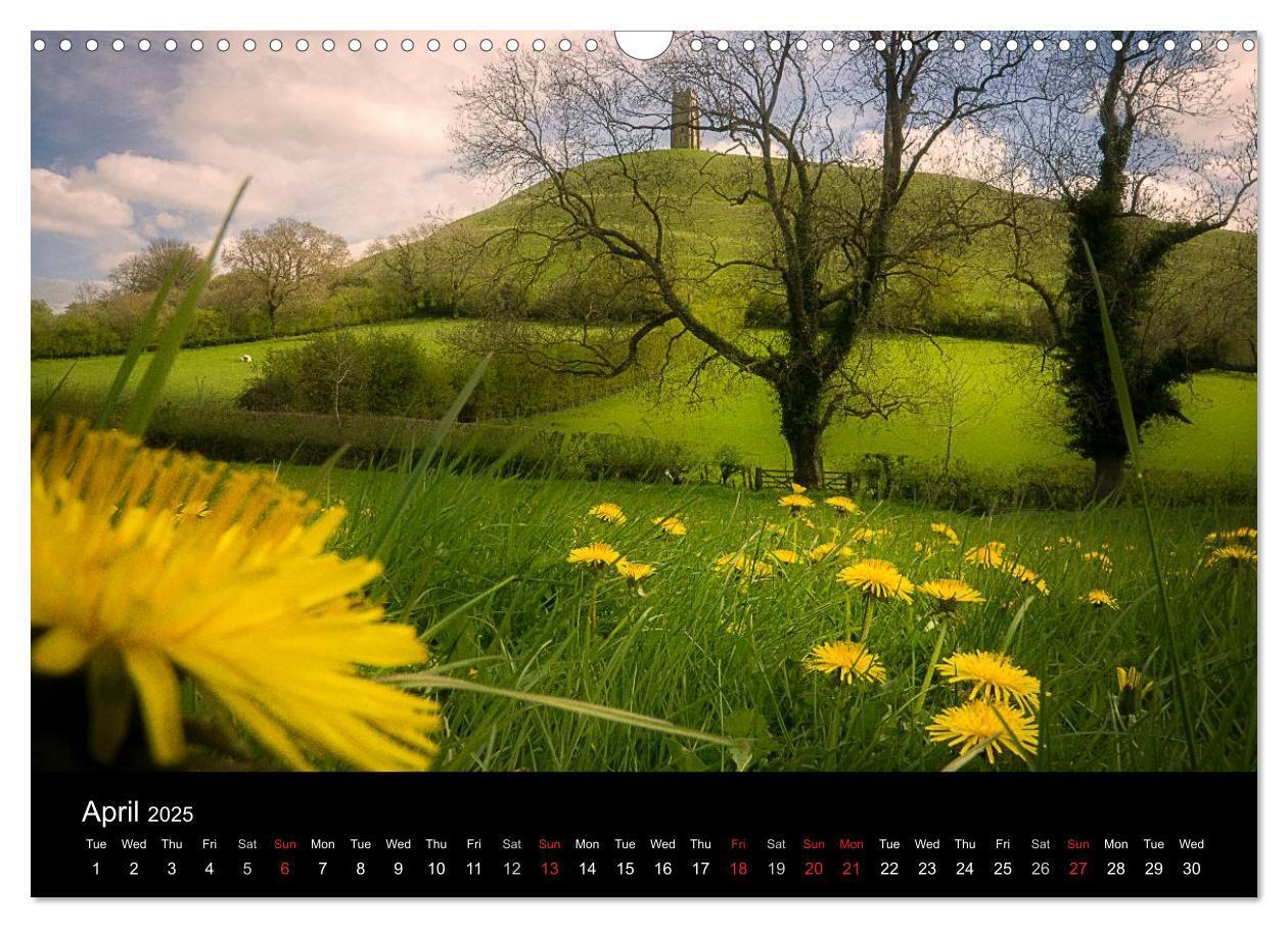 Bild: 9781325956449 | Glastonbury Tor (Wall Calendar 2025 DIN A3 landscape), CALVENDO 12...