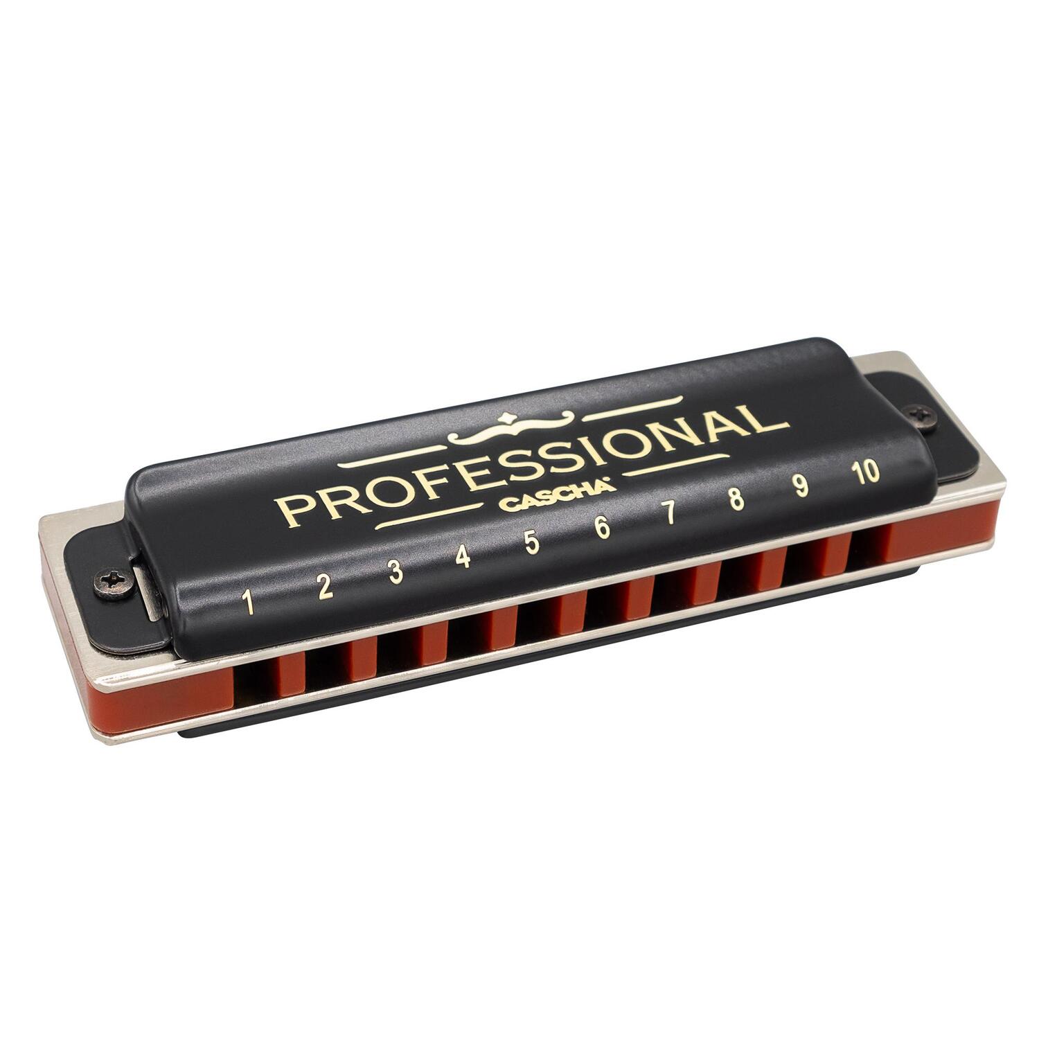 Bild: 4026929919977 | Professional Blues Harmonica Set, (incl. 4 languages Method...