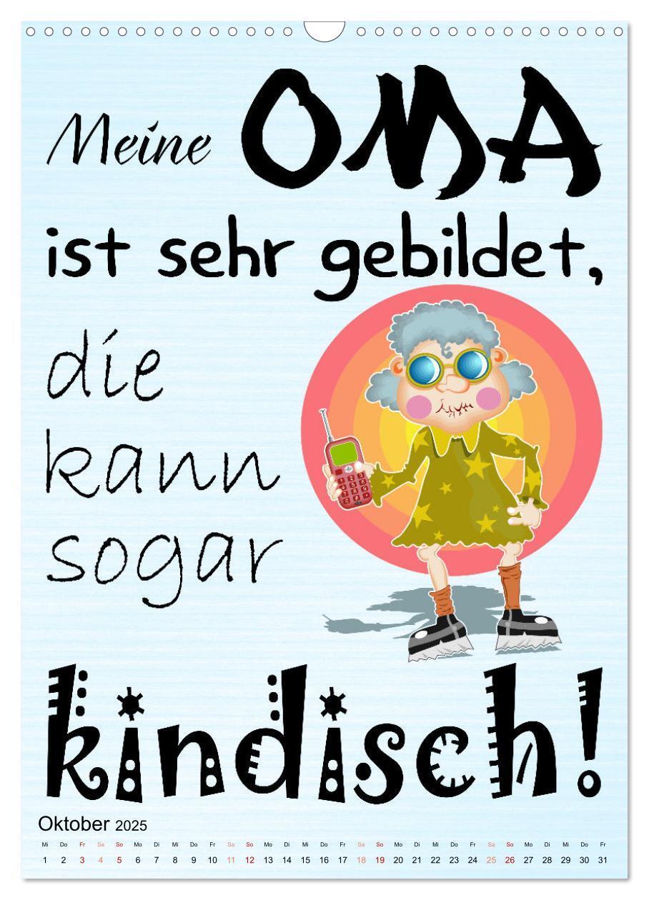 Bild: 9783435888573 | Glück ist, Oma zu sein (Wandkalender 2025 DIN A3 hoch), CALVENDO...