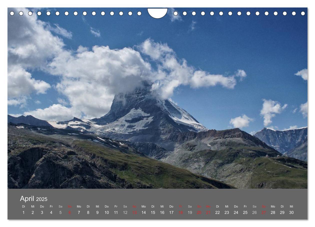 Bild: 9783435611812 | Wallis. Perle der Schweiz (Wandkalender 2025 DIN A4 quer), CALVENDO...