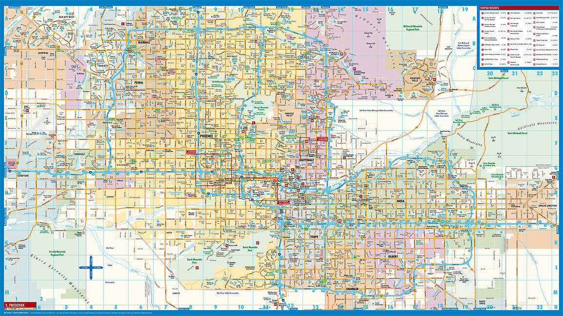 Bild: 9783866093010 | Borch Map Phoenix | (Land-)Karte | Mehrfarbendruck. Gefalzt | Englisch