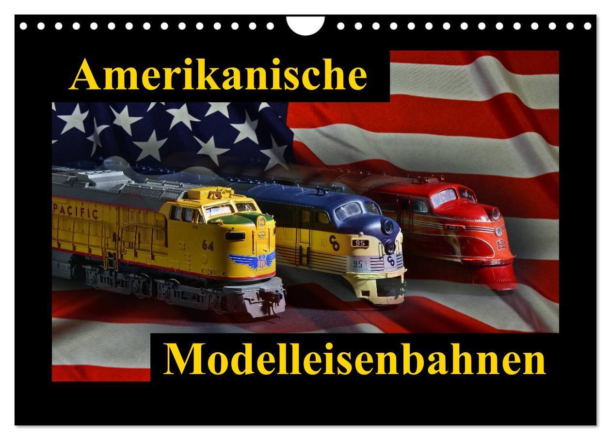 Cover: 9783435760602 | Amerikanische Modelleisenbahnen (Wandkalender 2025 DIN A4 quer),...