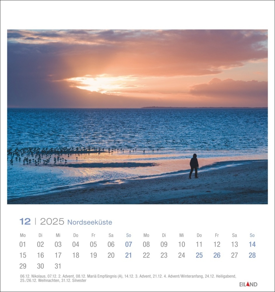 Bild: 9783964023292 | Nordseeküste Postkartenkalender 2025 - Wind und Wellen - Sand und Meer