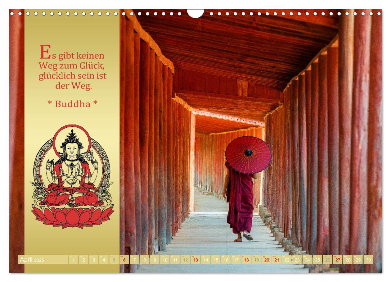 Bild: 9783435081394 | BUDDHAS WORTE - Buddhistische Weisheiten (Wandkalender 2025 DIN A3...