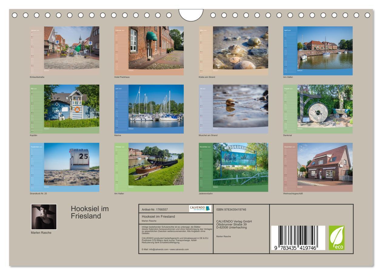 Bild: 9783435419746 | Hooksiel im Friesland (Wandkalender 2025 DIN A4 quer), CALVENDO...