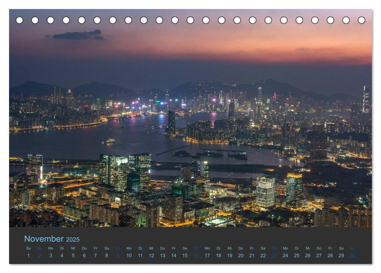 Bild: 9783435385874 | Hong Kong - Skylines (Tischkalender 2025 DIN A5 quer), CALVENDO...