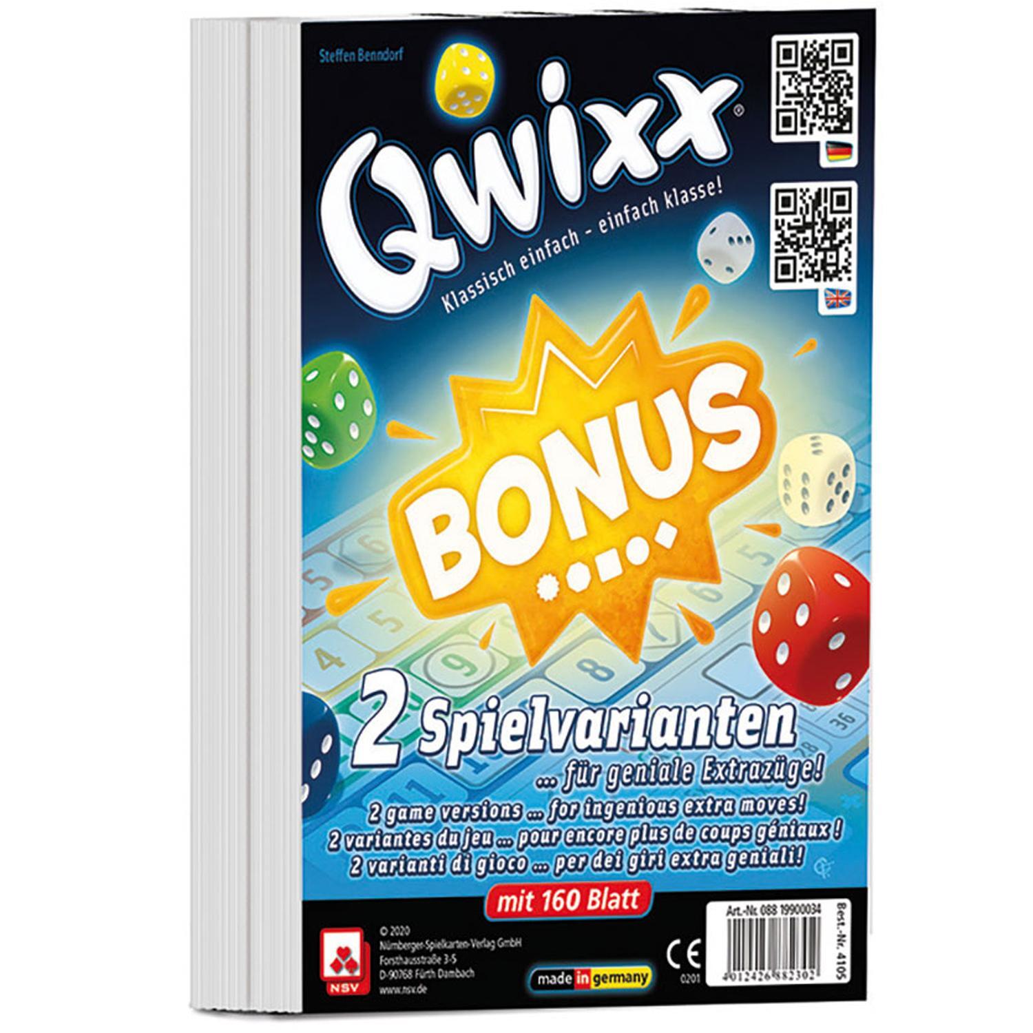 Cover: 4012426882302 | QWIXX - BONUS - INTERNATIONAL - Zusatzblöcke (2er) | Benndorf (u. a.)