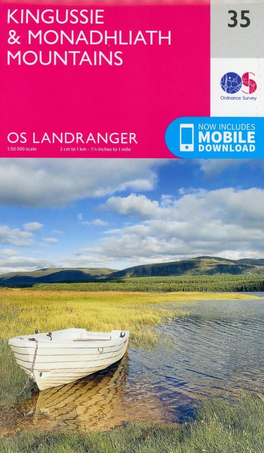 Cover: 9780319261330 | Kingussie &amp; Monadhliath Mountains | Ordnance Survey | (Land-)Karte