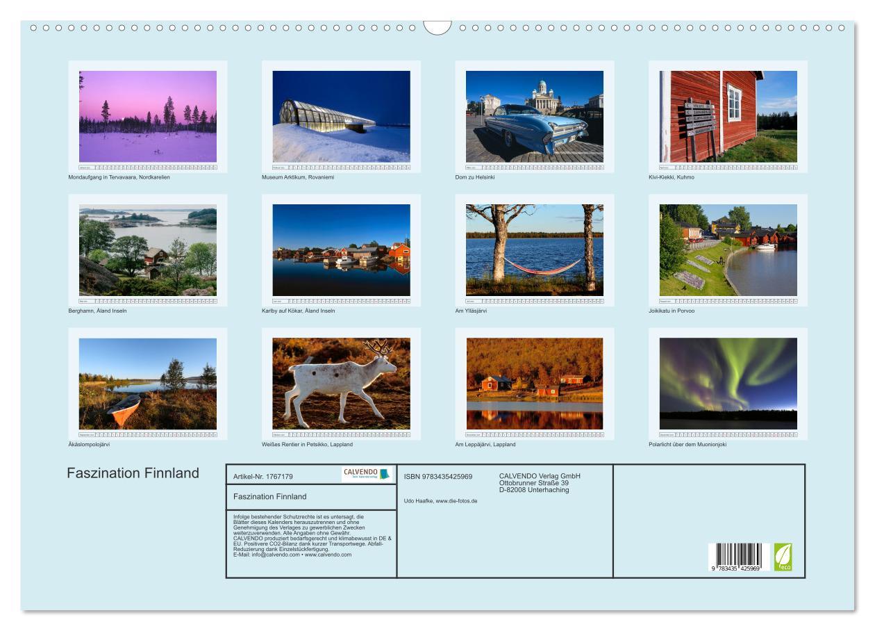 Bild: 9783435425969 | Faszination Finnland (Wandkalender 2025 DIN A2 quer), CALVENDO...