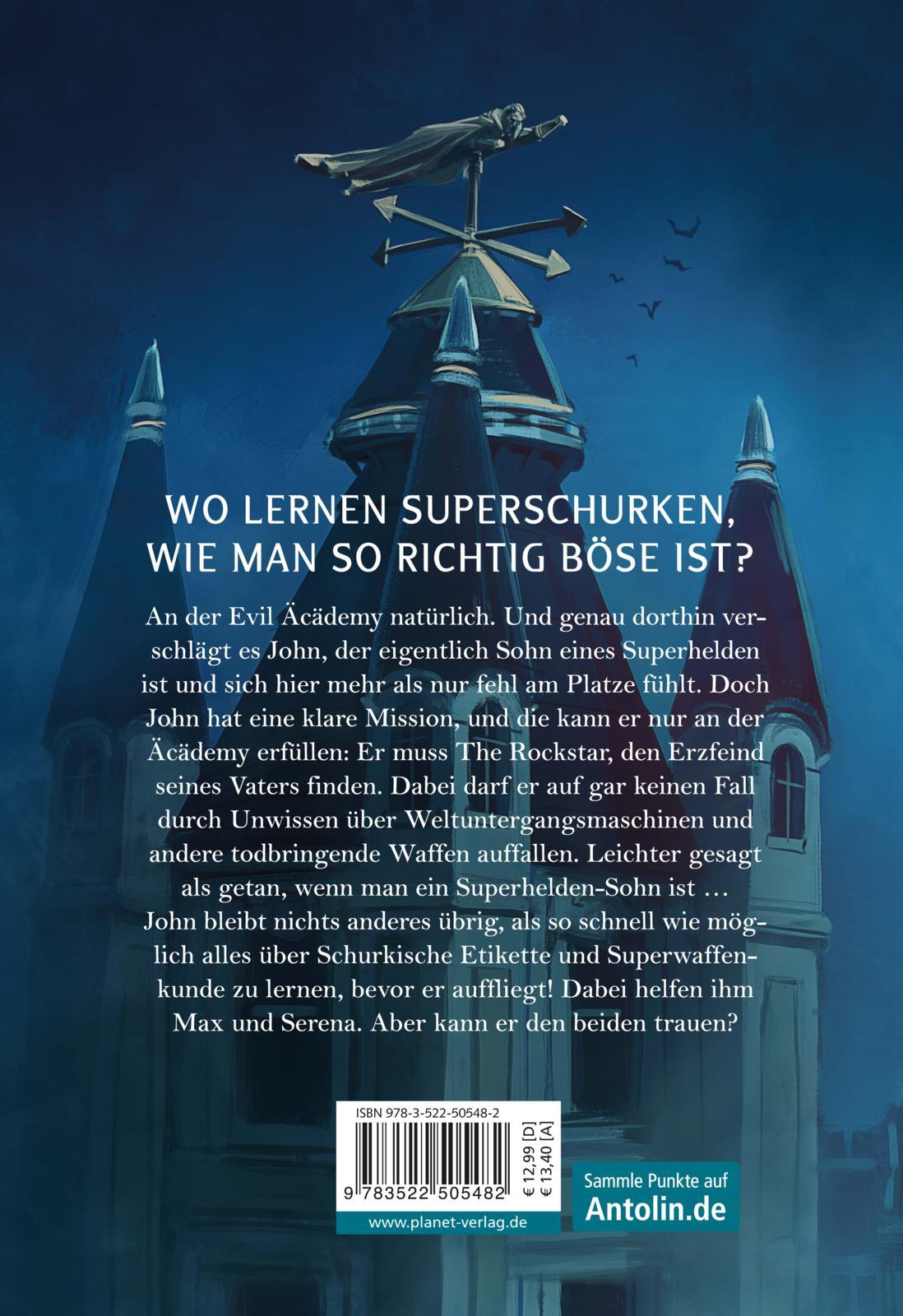 Rückseite: 9783522505482 | Evil Hero | Superschurke wider Willen | Sandra Grauer | Buch | 352 S.