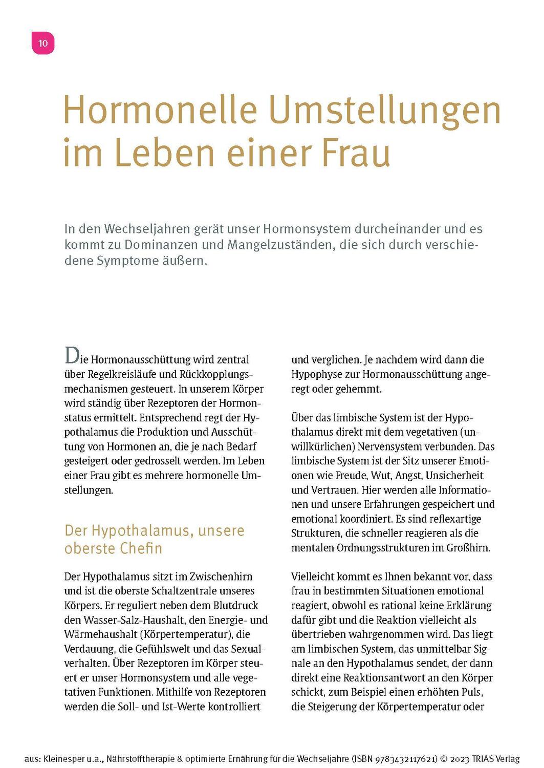 Bild: 9783432117621 | Nährstofftherapie &amp; optimierte Ernährung für die Wechseljahre | Buch