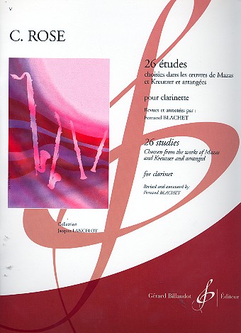 Cover: 9790043010531 | 26 Etudes | Cyrille Rose | Buch | Gerard Billaudot | EAN 9790043010531