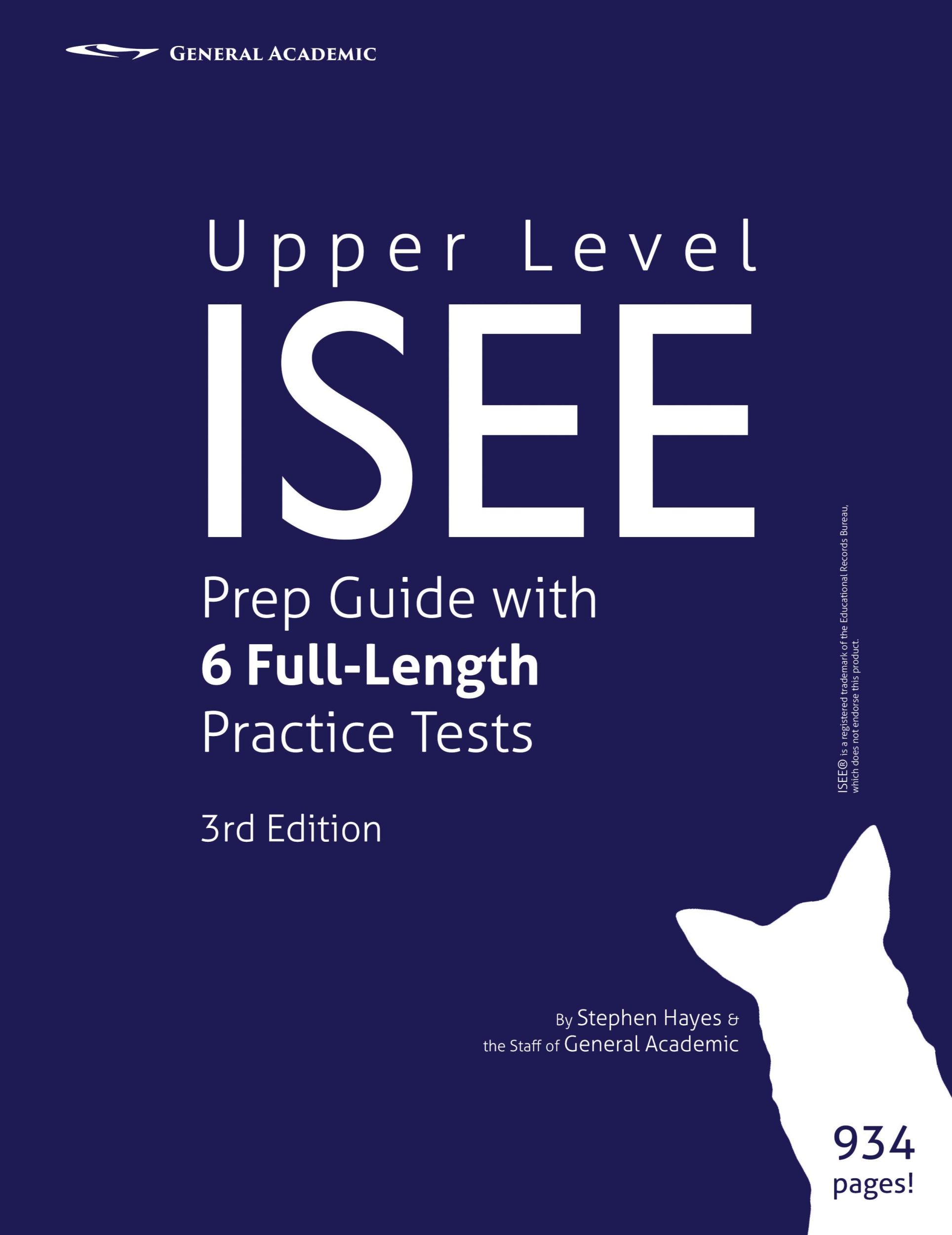 Cover: 9780996656306 | Upper Level ISEE Prep Guide with 6 Full-Length Practice Tests | Hayes