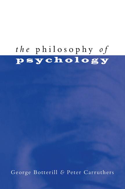 Cover: 9780521559157 | The Philosophy of Psychology | George Botterill (u. a.) | Taschenbuch