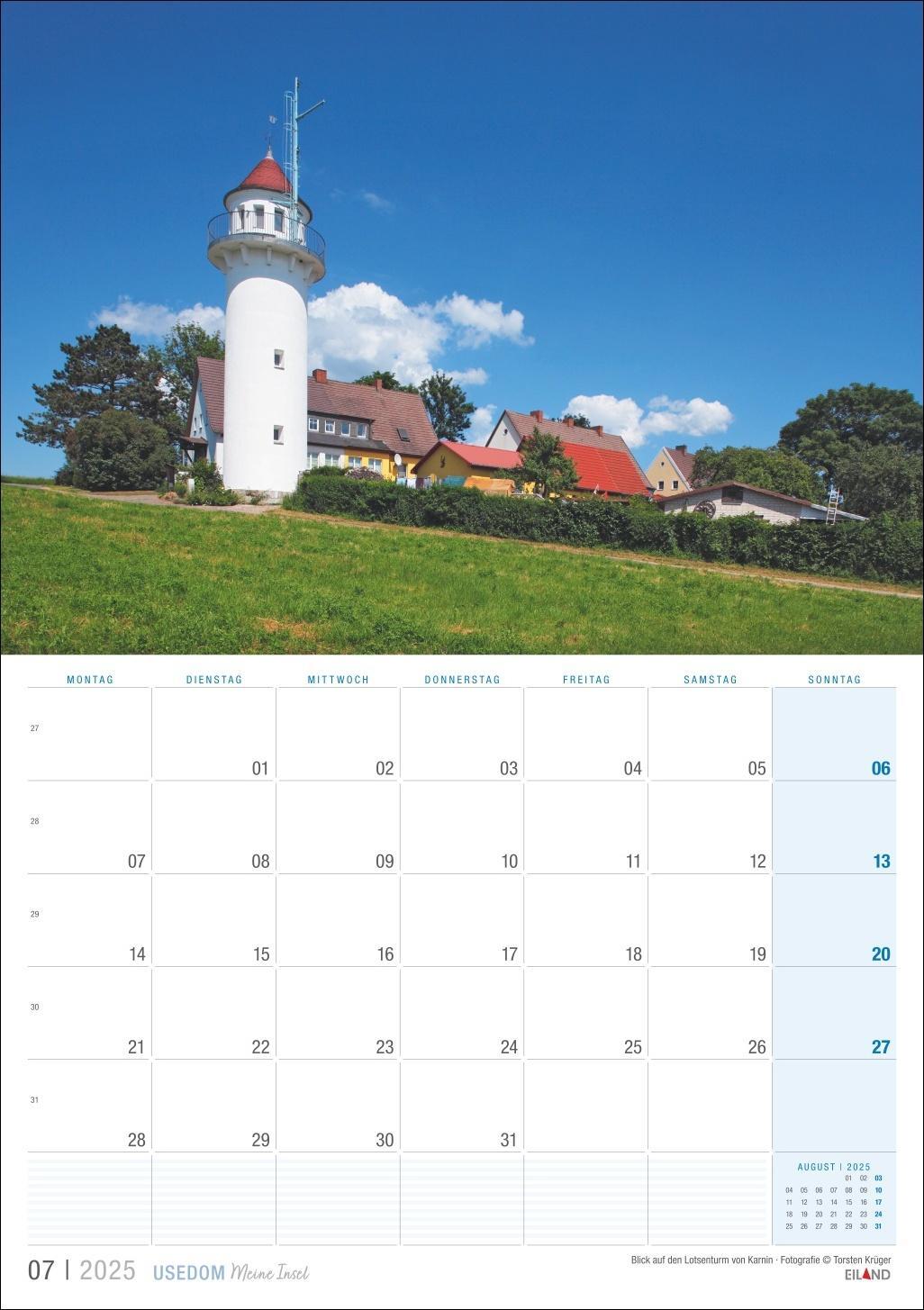 Bild: 9783964023490 | Usedom ...meine Insel Kalender 2025 | Eiland | Kalender | 13 S. | 2025