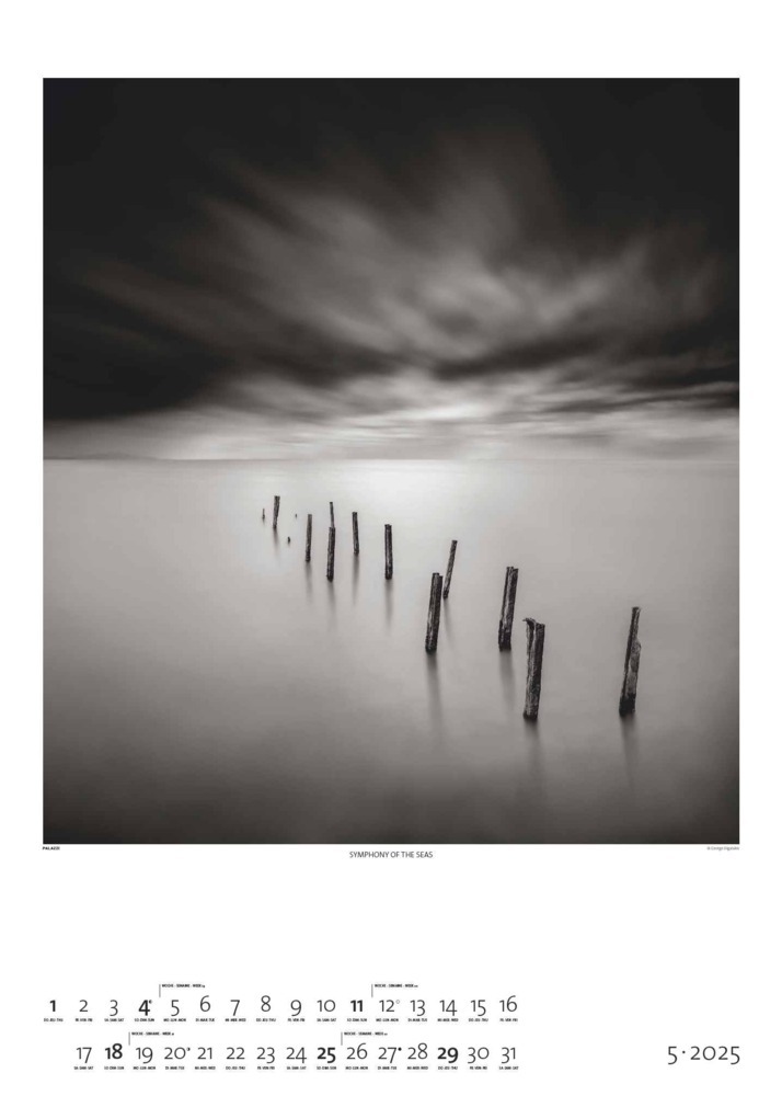 Bild: 4251734300676 | PALAZZI - Black &amp; White 2025 Wandkalender, 50x70cm, Posterkalender...