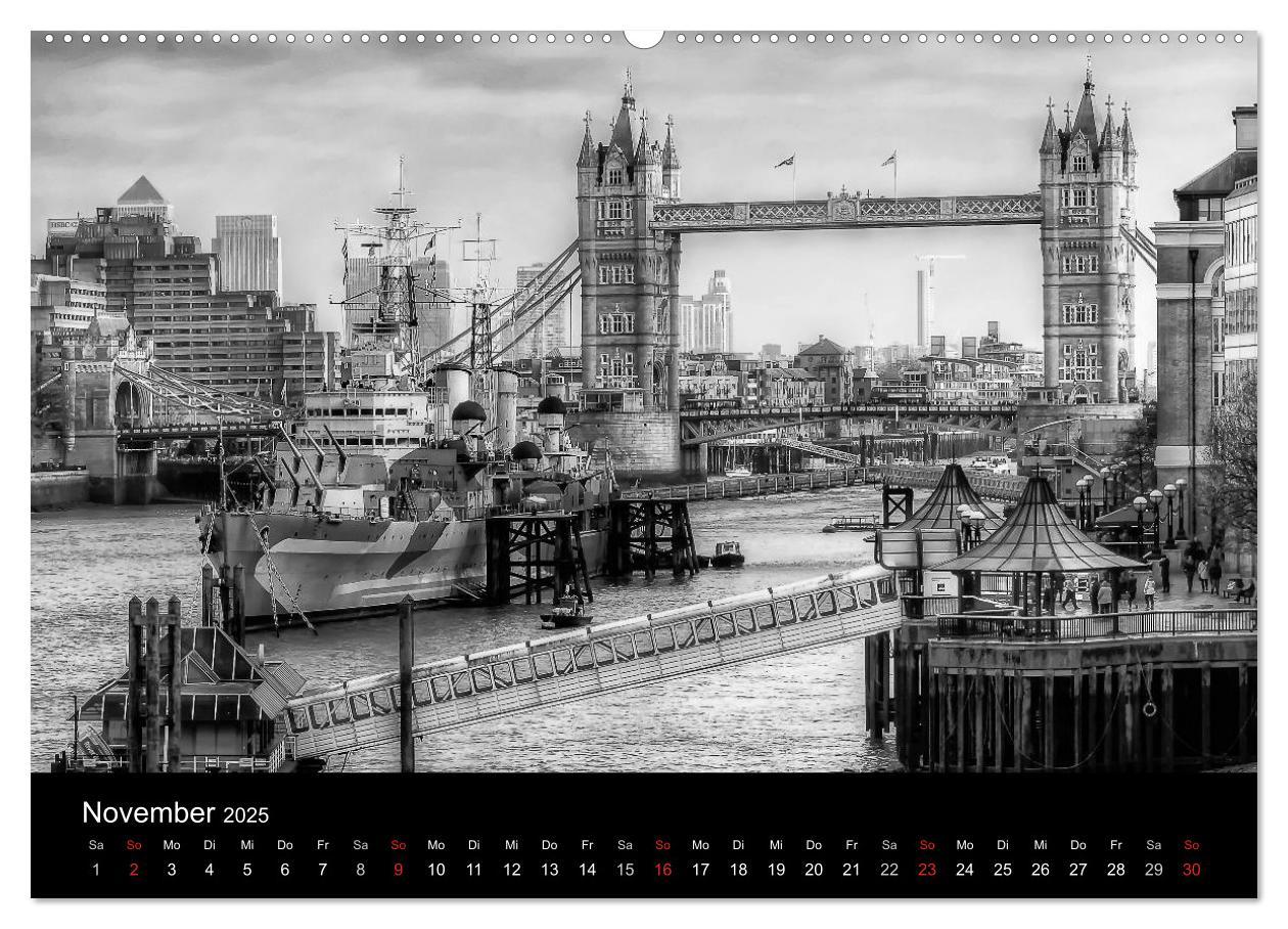 Bild: 9783435556366 | Unterwegs in London (Wandkalender 2025 DIN A2 quer), CALVENDO...