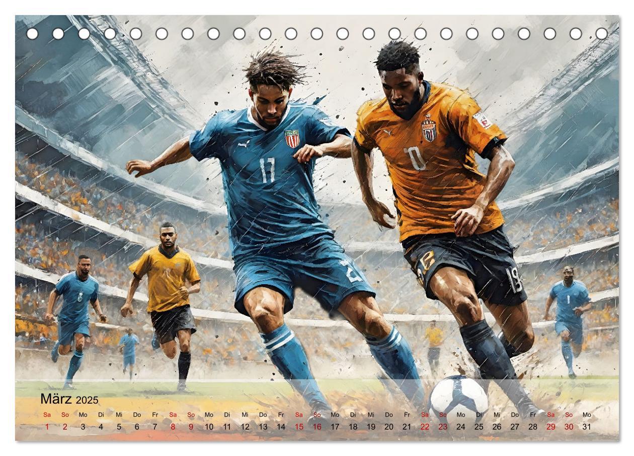 Bild: 9783457178904 | Fußball - Finale (Tischkalender 2025 DIN A5 quer), CALVENDO...