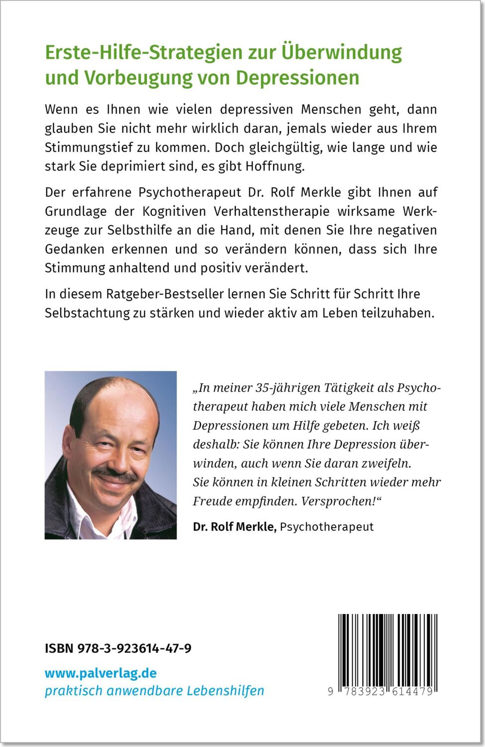 Rückseite: 9783923614479 | Wenn das Leben zur Last wird | Rolf Merkle | Taschenbuch | 126 S.