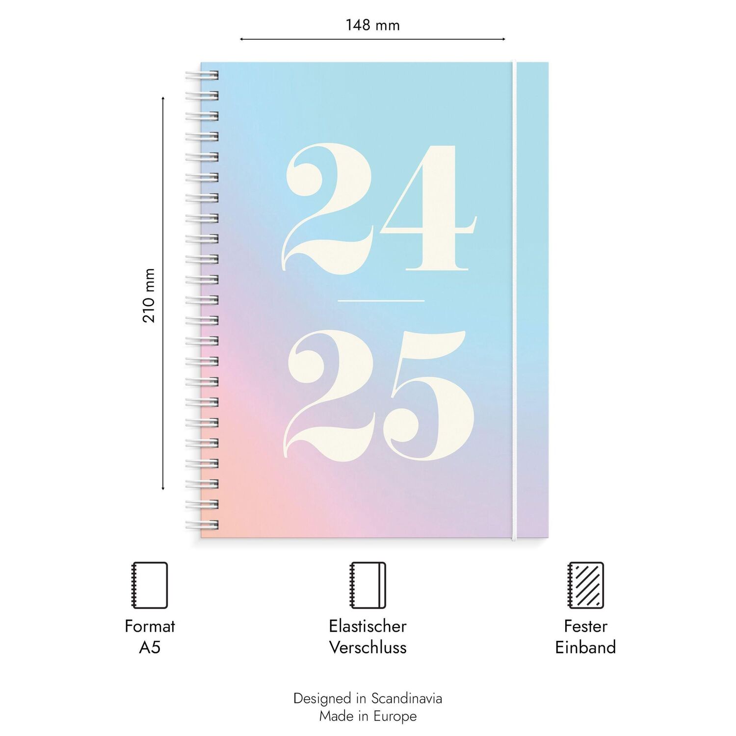 Bild: 7340188004739 | Burde A5 Regenbogen Schülerkalender 2024/2025 | Buch | Deutsch | 2025