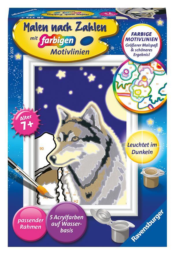 Cover: 4005556287734 | Ravensburger Malen nach Zahlen 28773 - Wolfsportrait - Kinder ab 7...