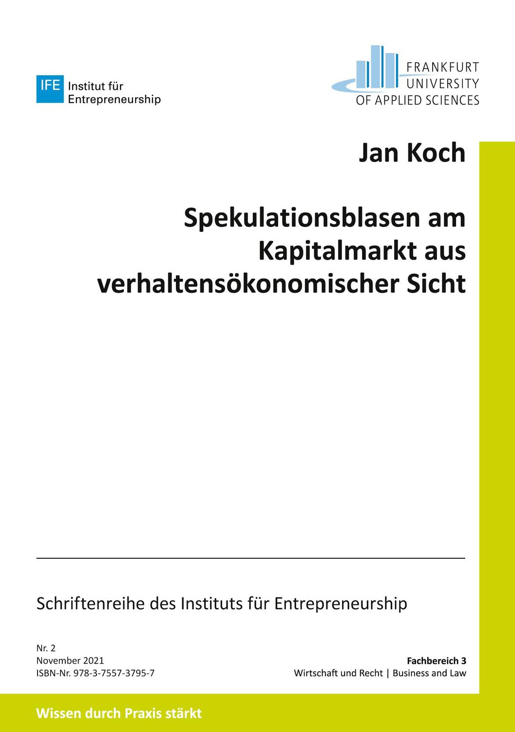 Cover: 9783755737957 | Spekulationsblasen am Kapitalmarkt aus verhaltensökonomischer Sicht