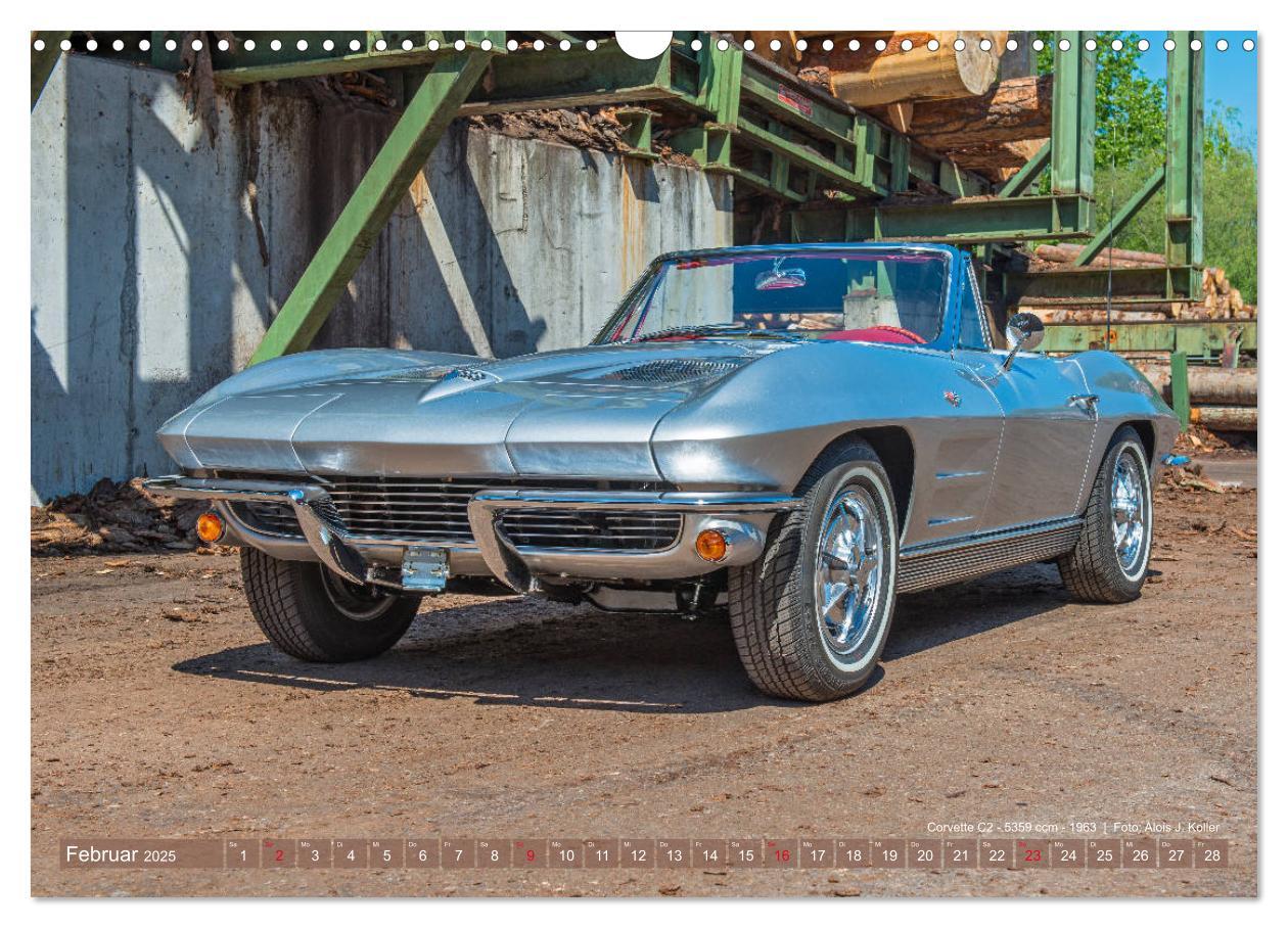 Bild: 9783435362882 | Corvette Oldtimer 2025 (Wandkalender 2025 DIN A3 quer), CALVENDO...