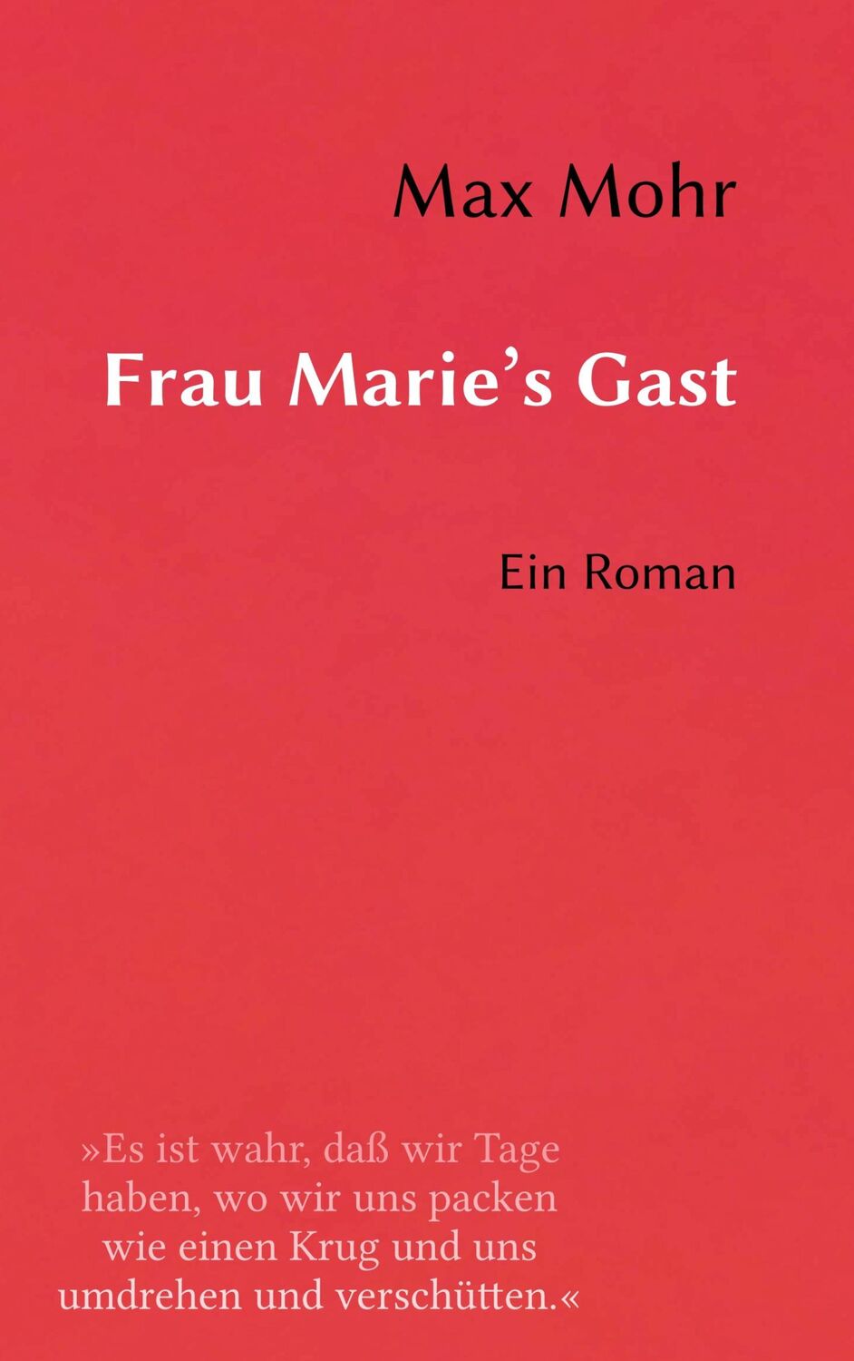 Cover: 9783748174585 | Frau Marie's Gast | Max Mohr | Taschenbuch | Paperback | 112 S. | 2019