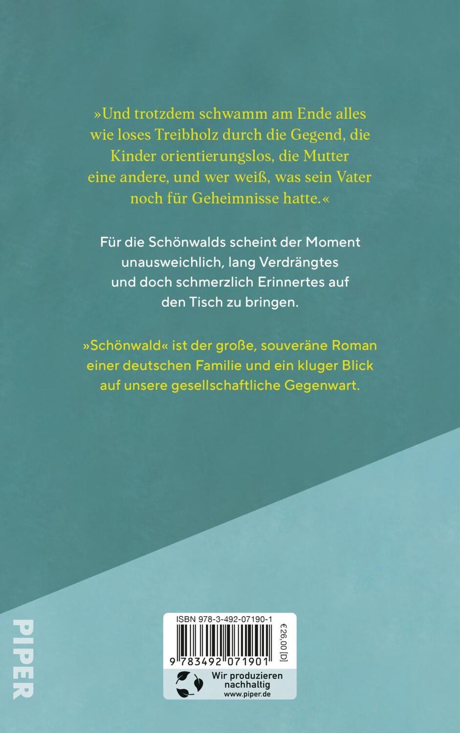 Rückseite: 9783492071901 | Schönwald | Philipp Oehmke | Buch | 544 S. | Deutsch | 2023