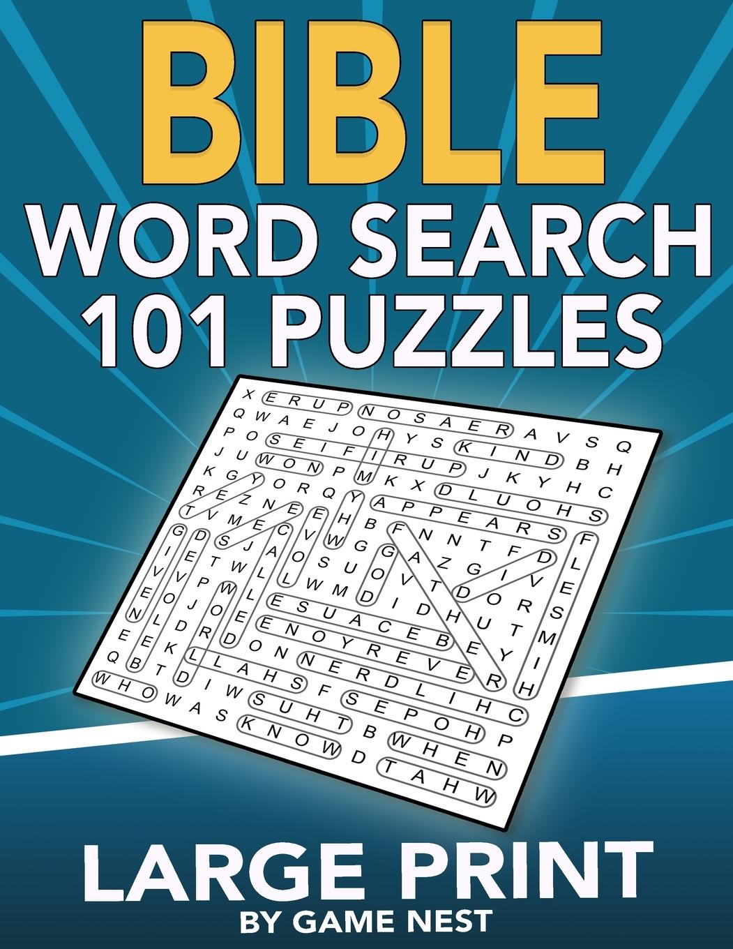 Cover: 9781951791070 | Bible Word Search 101 Puzzles Large Print | Game Nest | Taschenbuch