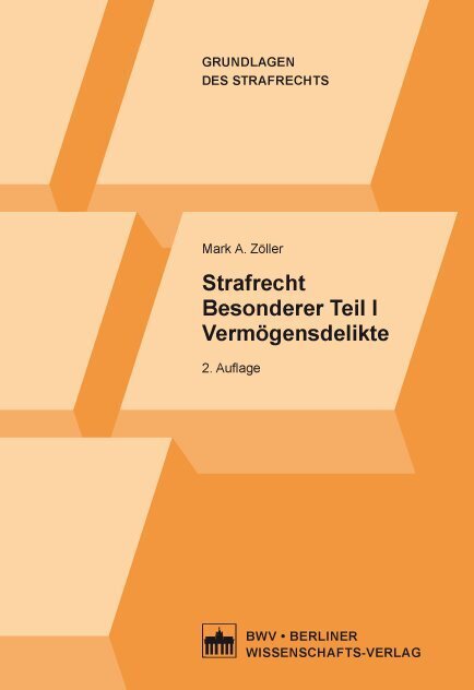 Cover: 9783830535478 | Strafrecht Besonderer Teil I. Tl.1 | Vermögensdelikte | Zöller | Buch