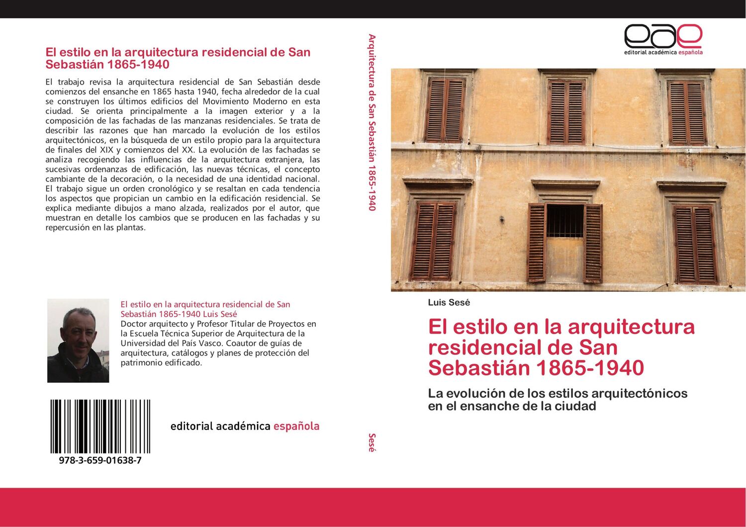 Cover: 9783659016387 | El estilo en la arquitectura residencial de San Sebastián 1865-1940