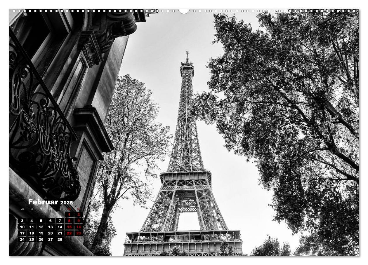 Bild: 9783435366866 | Paris-Impressionen in Schwarz-Weiß (Wandkalender 2025 DIN A2 quer),...