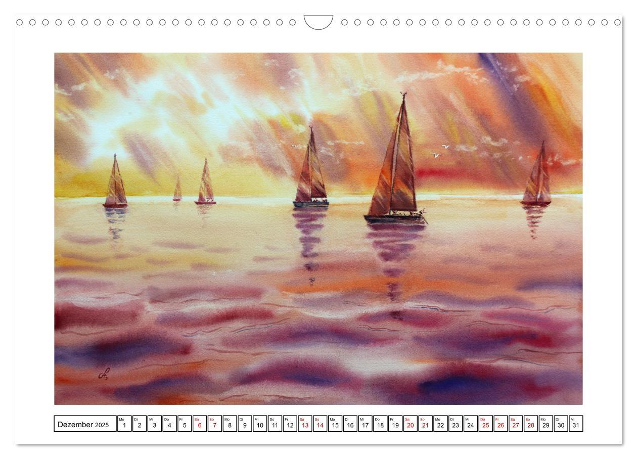 Bild: 9783383980626 | Norddeutschland in Aquarell (Wandkalender 2025 DIN A3 quer),...