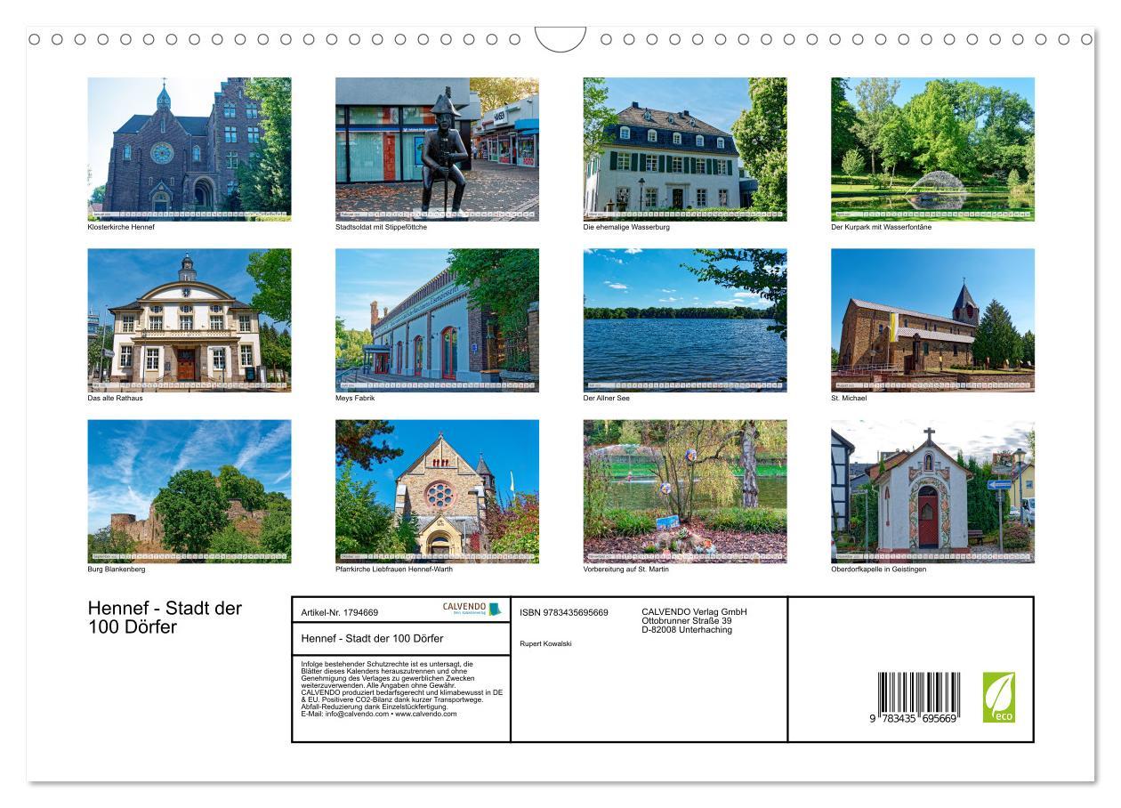 Bild: 9783435695669 | Hennef - Stadt der 100 Dörfer (Wandkalender 2025 DIN A3 quer),...