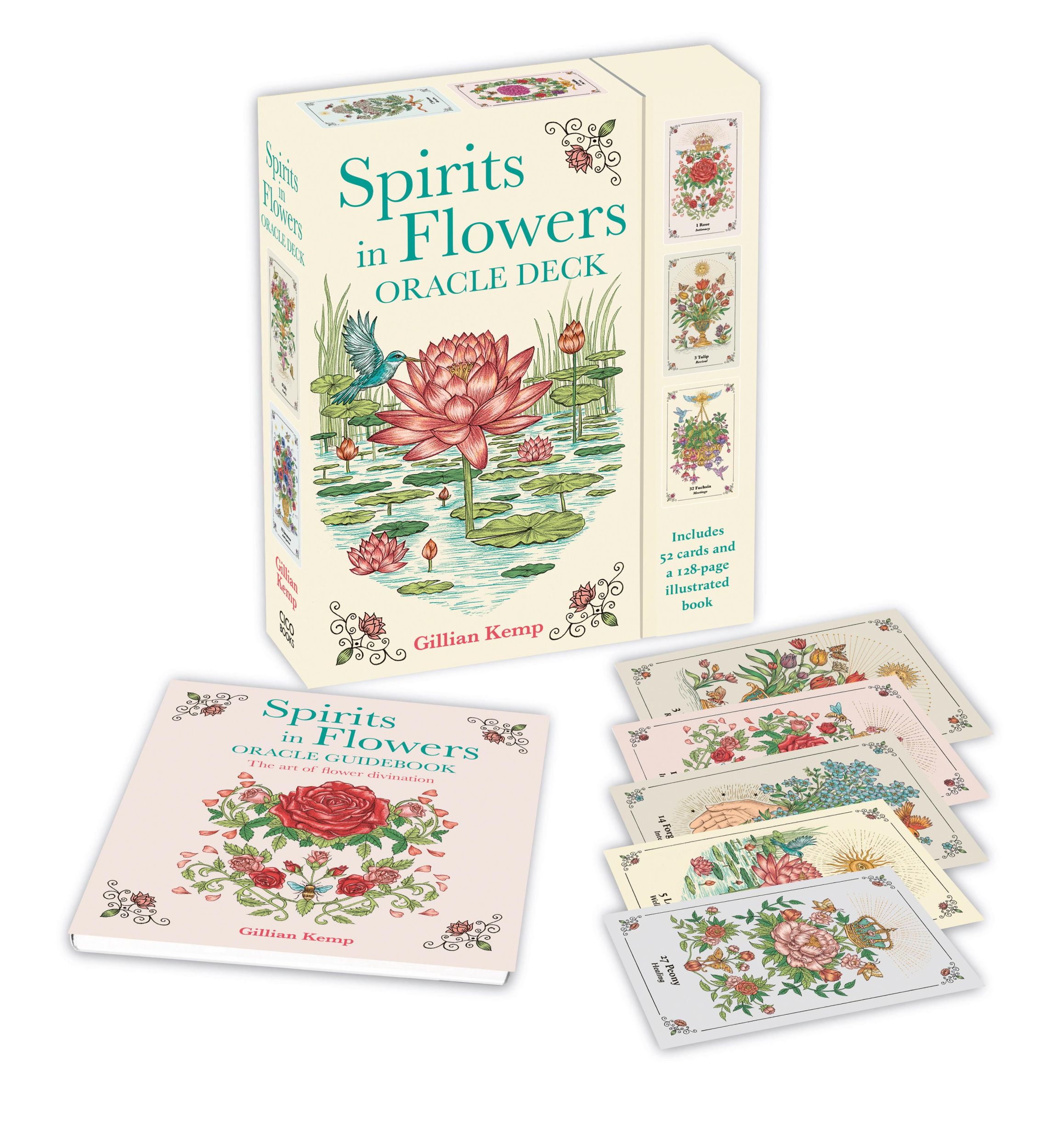 Cover: 9781800653788 | Spirits in Flowers Oracle Deck | Gillian Kemp | Englisch | 2025