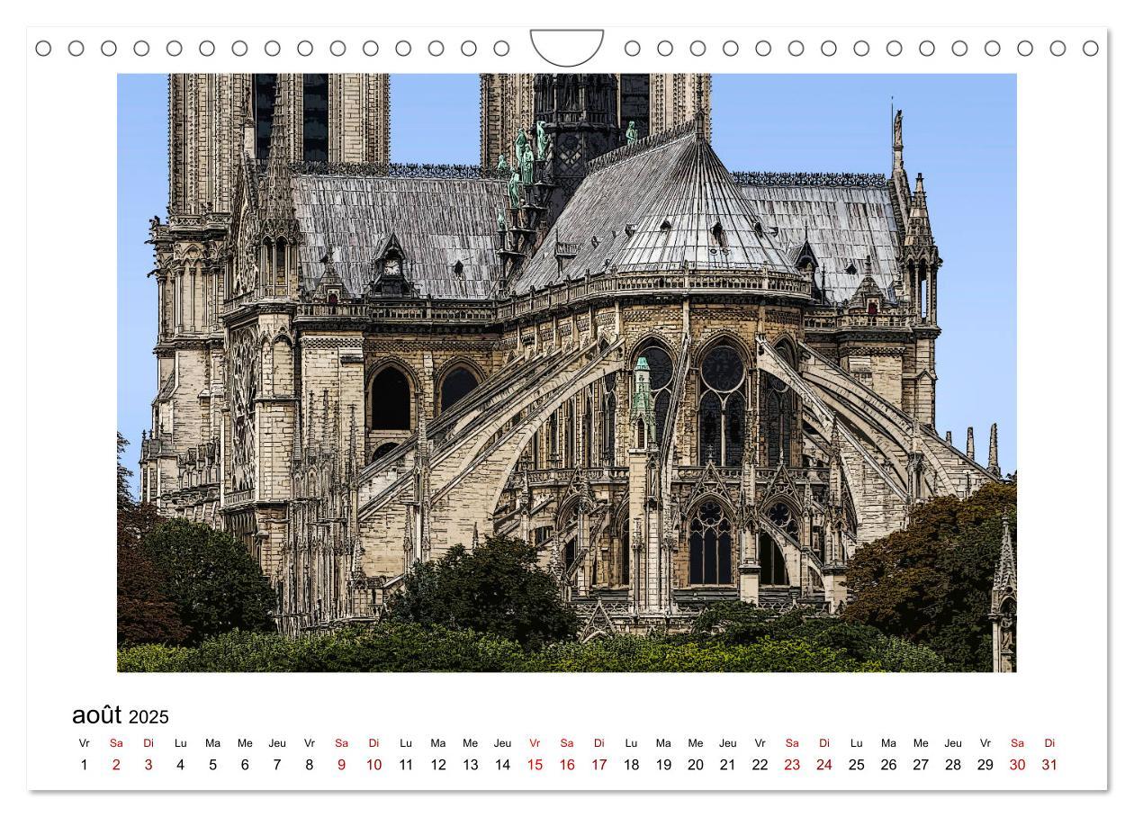 Bild: 9781325944194 | Notre-Dame de Paris en Cartoon (Calendrier mural 2025 DIN A4...