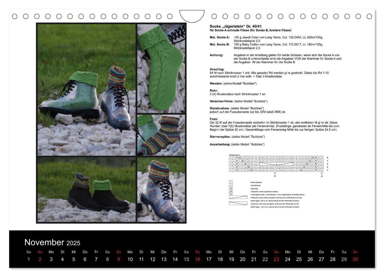 Bild: 9783435660209 | Sockenkalender Bootsocks 2025 (Wandkalender 2025 DIN A4 quer),...