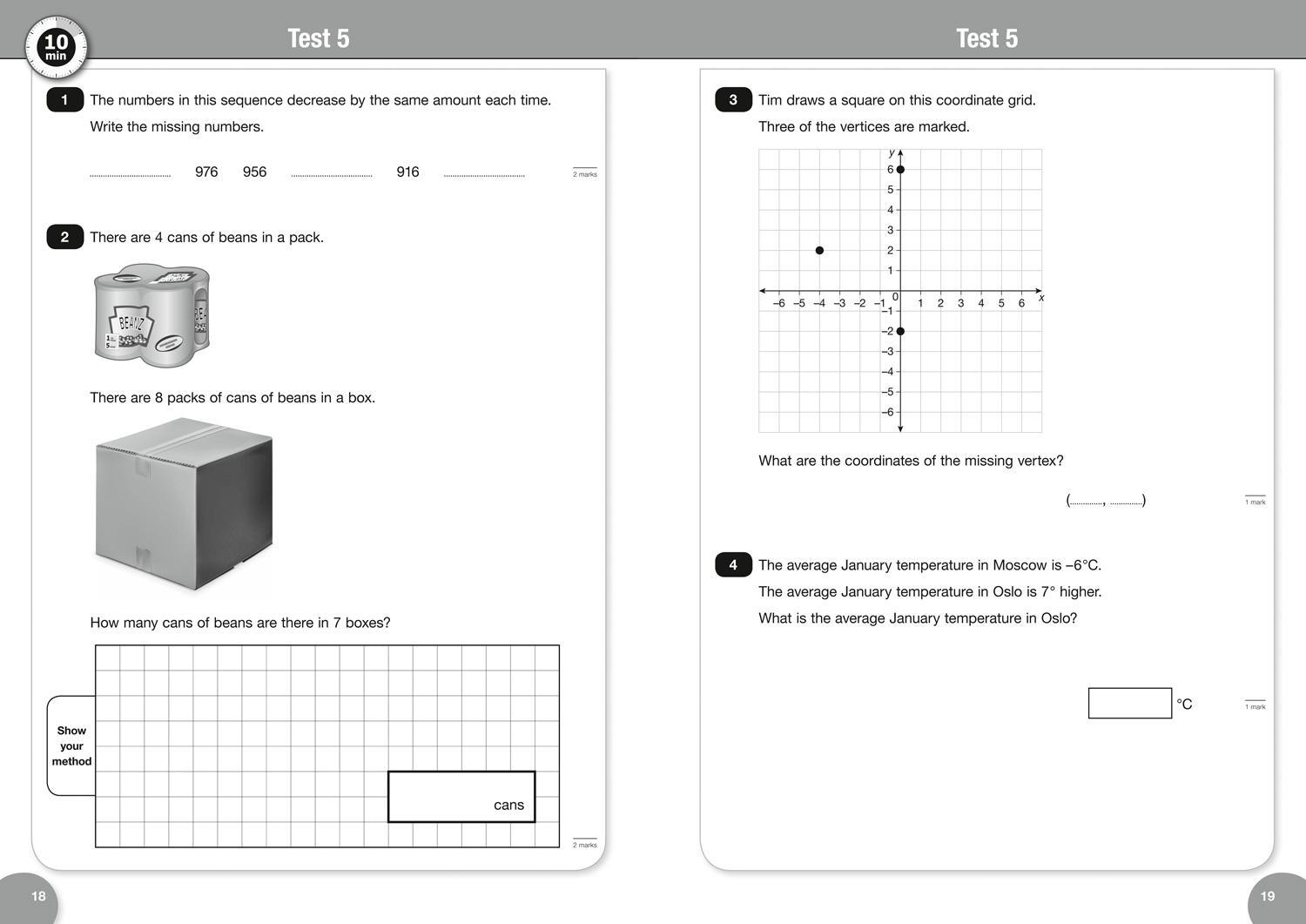 Bild: 9780008335892 | KS2 Maths Reasoning SATs 10-Minute Tests | For the 2024 Tests | Ks2