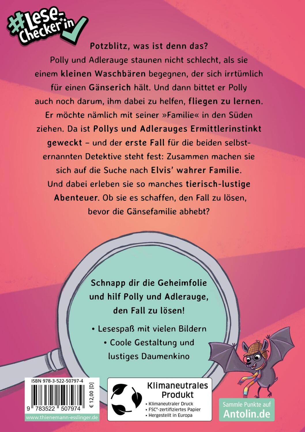 Rückseite: 9783522507974 | Polly Schlottermotz: Polly &amp; Adlerauge ermitteln | Lucy Astner | Buch