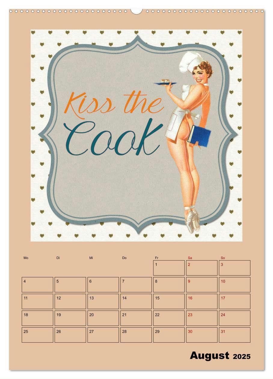 Bild: 9783435909391 | Retro Kult Pin-up-Girls (Wandkalender 2025 DIN A2 hoch), CALVENDO...