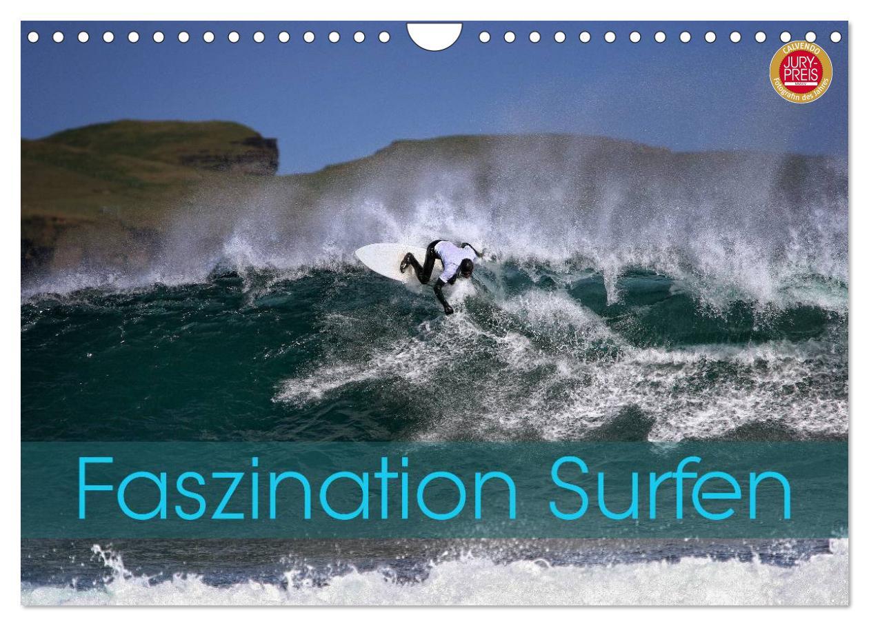 Cover: 9783435633364 | Faszination Surfen (Wandkalender 2025 DIN A4 quer), CALVENDO...