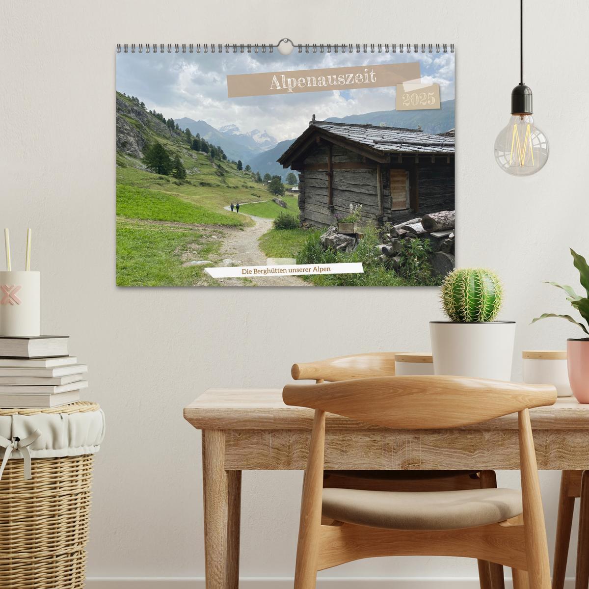 Bild: 9783457236611 | Alpenauszeit - Die Berghütten unserer Alpen (Wandkalender 2025 DIN...