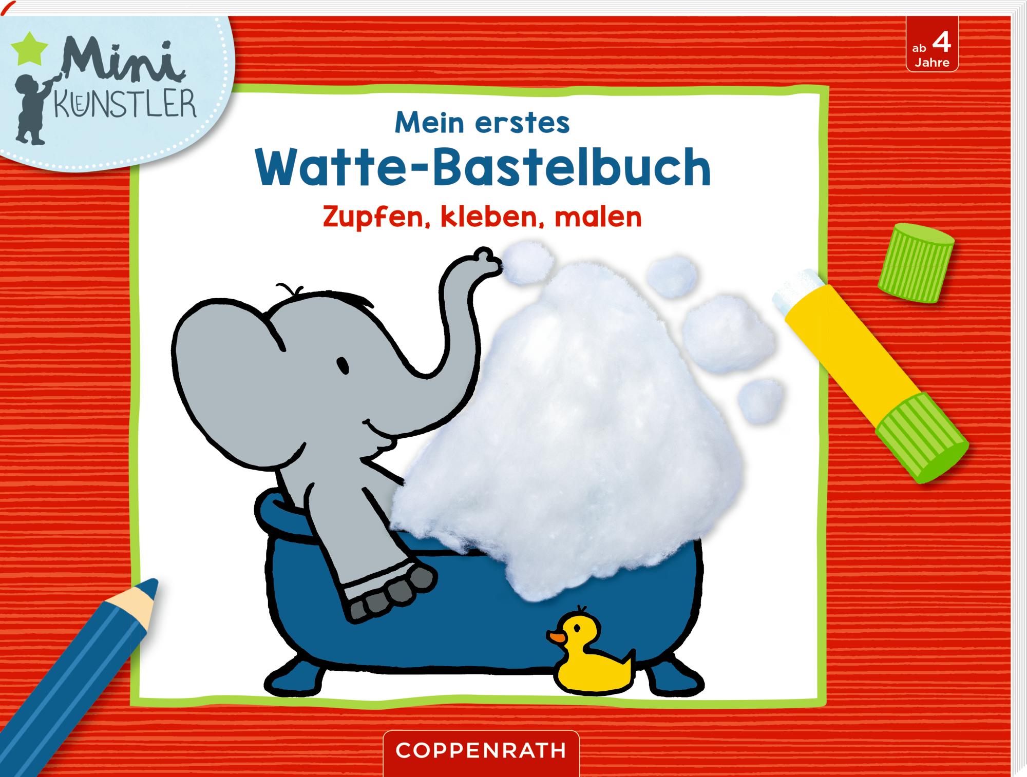 Cover: 9783649645047 | Mein erstes Watte-Bastelbuch | Zupfen, kleben, malen | Hartmut Bieber