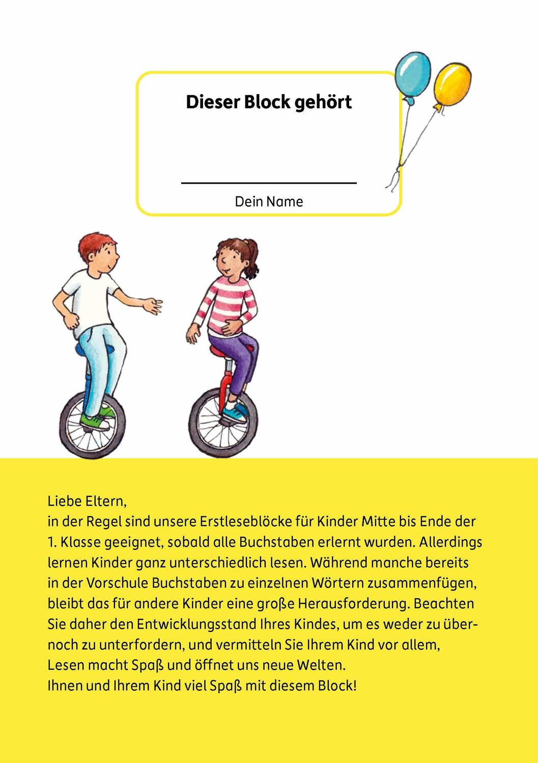 Bild: 9783881005043 | Lesen lernen 1. Klasse für Jungen und Mädchen - Sportlich, sportlich!